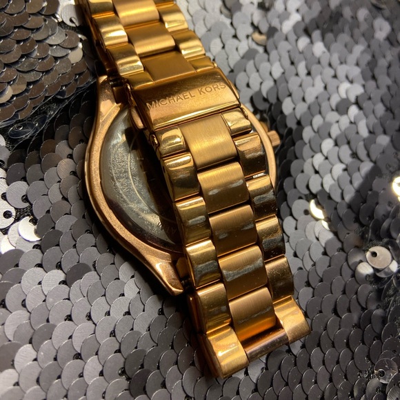 Michael Kors Slim Runway Rose Gold Watch MK3494 - Picture 4 of 6